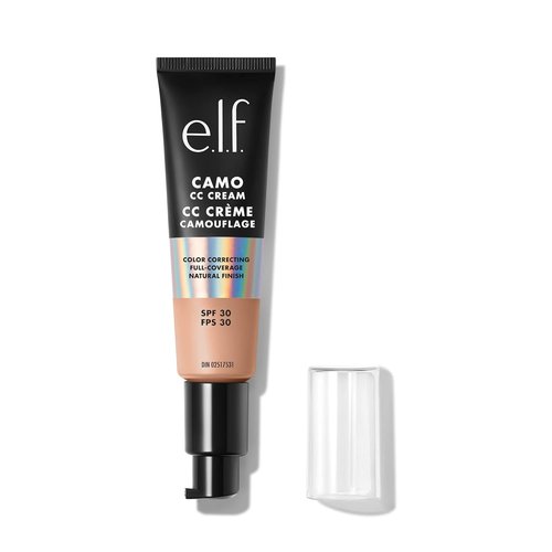e.l.f. Camo CC Cream - SPF 30 Color-Correcting Foundation for Airbrushed Finish | Medium 310 C, Vegan & Cruelty-Free