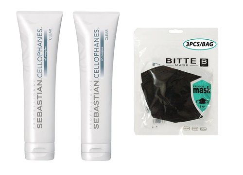 CELLOPHANES Clear Color Revitalizer with A3 Complex - 10.1 oz / 300 ml | Includes 3 Fashion Masks
