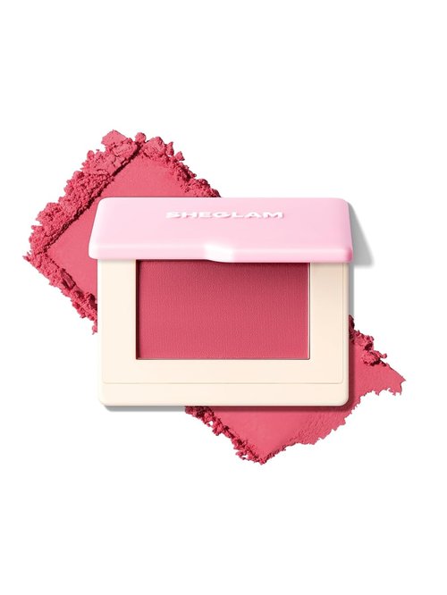 **SHEGLAM Dream Touch Blush - Lightweight, Smooth, Blendable Long-Lasting Powder Blush | 001 Love Cake**