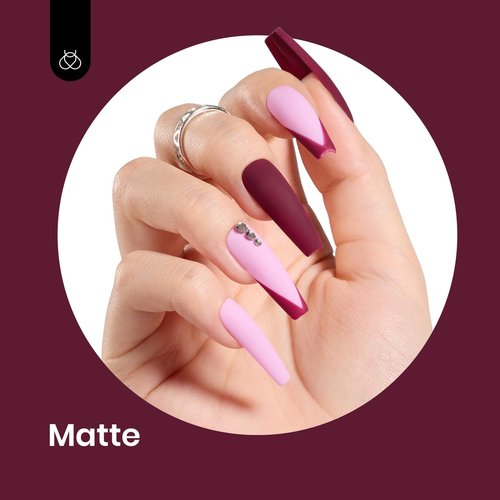 Beetles Dark Red Gel Polish - Mellow Plum 15ML/0.51Fl Oz, Cherry Wine Burgundy Red Gel Nail Polish, Soak Off UV LED Lamp Burgundy Wine Nails Art, Long-Lasting Manicure Salon DIY Home Gifts for Woman