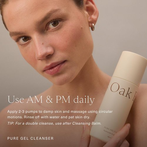 Oak Essentials Pure Gel Cleanser - Clarifying Gel Face Wash with Aloe & Amino Acids | 5 Fl Oz