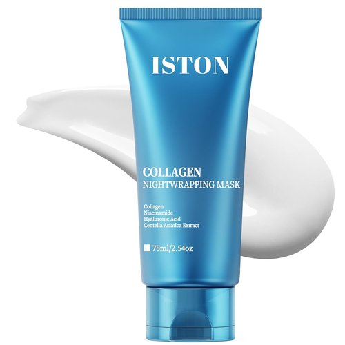 ISTON Collagen Night Wrapping Mask - Boost Elasticity & Hydration for Radiant Skin | Easy Peel-Off Face Mask