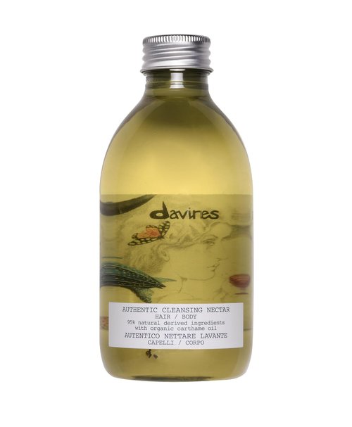 Davines Authentic Cleansing Nectar - Multi-Functional Shampoo & Body Wash | Gentle Oil-Based Cleanser with 98% Natural Ingredients - 9.47 Fl Oz