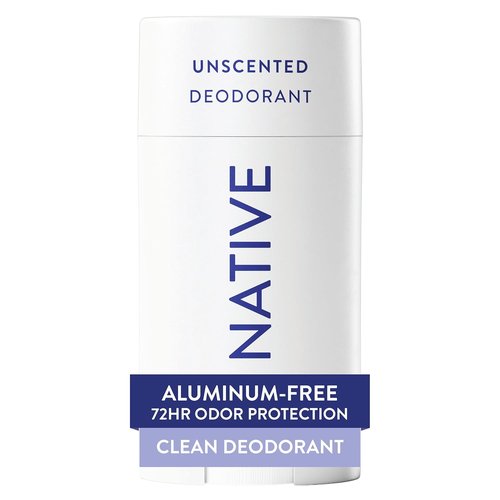Native Deodorant - Aluminum-Free Unscented Formula for 72-Hour Odor Control | 2.65oz