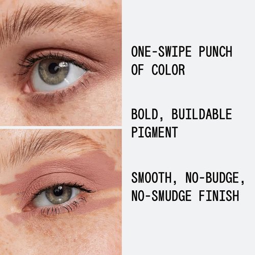 About-Face Matte Fluid Eye Paint - High-Pigment Liquid Eyeshadow, Long-Lasting Soft Brown, Vegan & Cruelty-Free