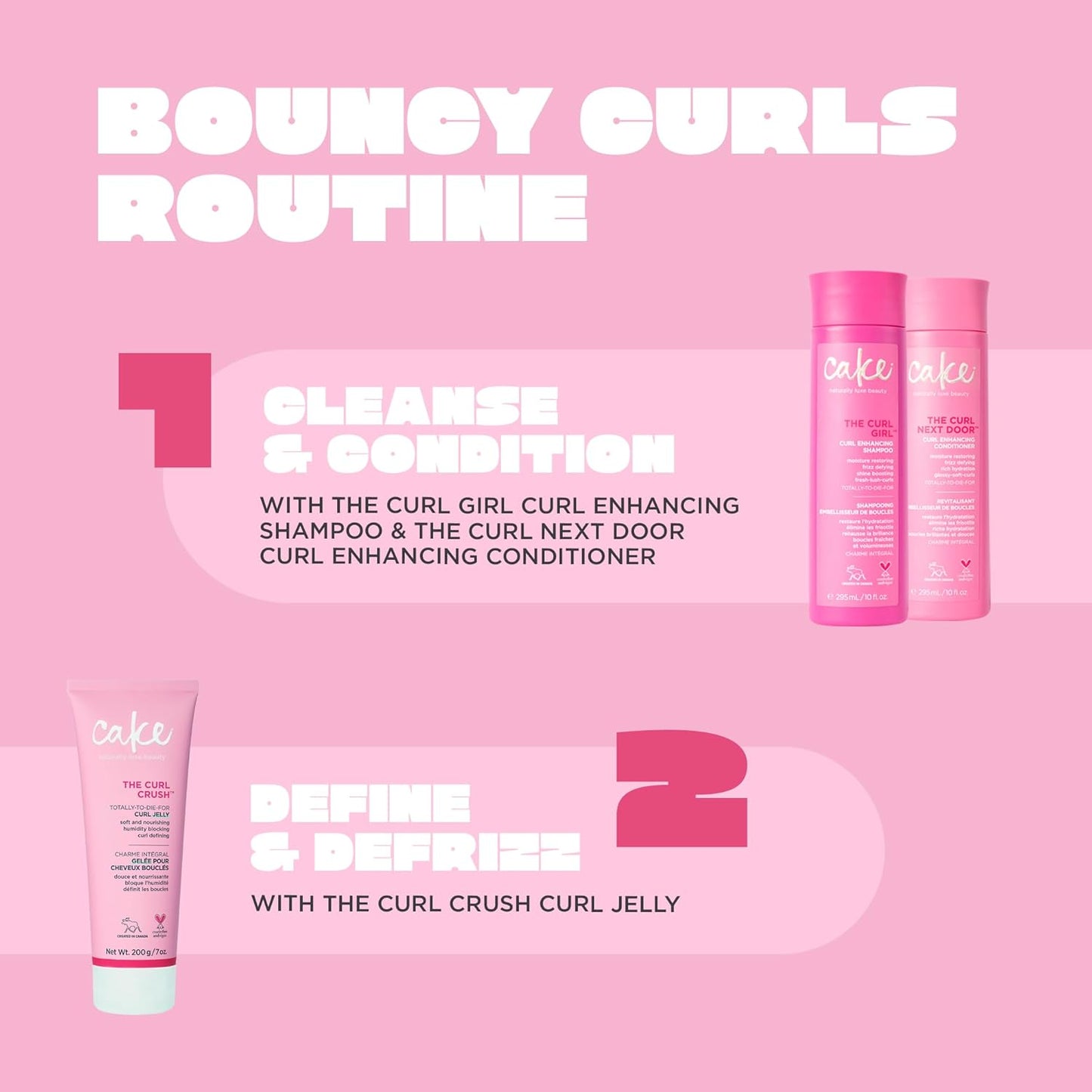 Cake Beauty Curl Jelly - Moisturizing Curl Crush for Soft Hold & Shine | Humidity Blocking - 7 oz / 200g