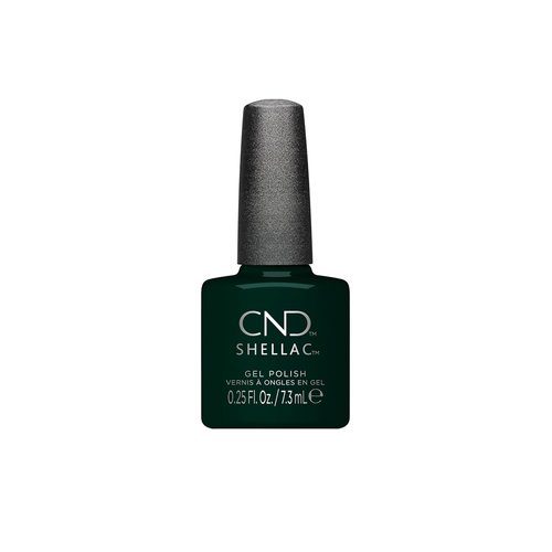 CND Shellac Gel Nail Polish - Long-Lasting Green Color with Curve-Hugging Brush | 0.25 Fl Oz