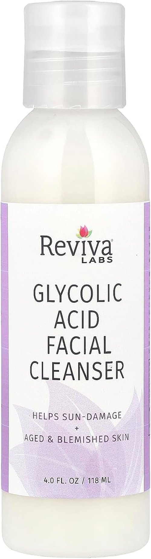 Reviva Glycolic Acid Cleanser - Exfoliating Cream for Radiant Skin | 4 oz.
