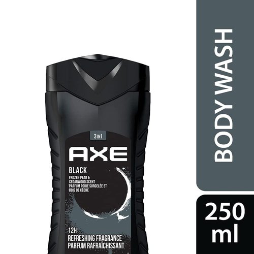 AXE Black 3-in-1 Body Wash - Frozen Pear & Cedarwood Scent | Face & Hair Wash, 16 Fl Oz