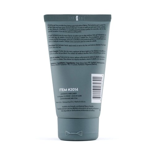 Johnny B Control Hair Styling Gel - Professional Unisex Formula for All-Day Hold