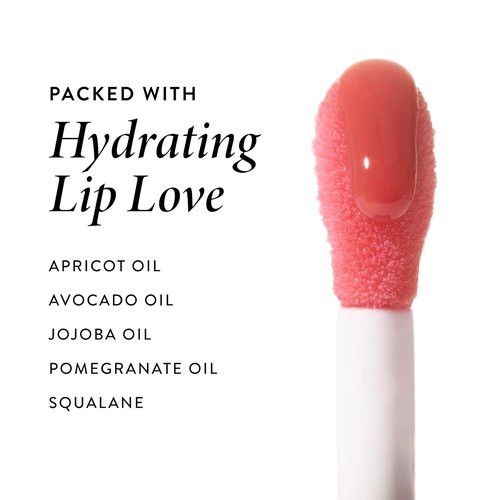 Laura Geller New York Lip Oil - Fine Shine Glossy Hydrating Formula in Rose Garden - Pink