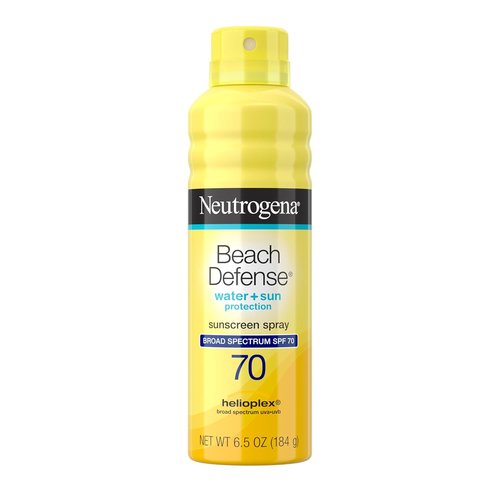 Neutrogena Beach Defense SPF 70 Sunscreen Spray - Lightweight, Fast Absorbing, Oxybenzone Free | 6.5 oz