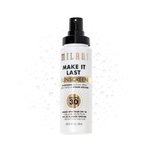 Milani Sunscreen Setting Spray - SPF 30 Face Primer with Antioxidant Protection | 2.02 Fl. Oz