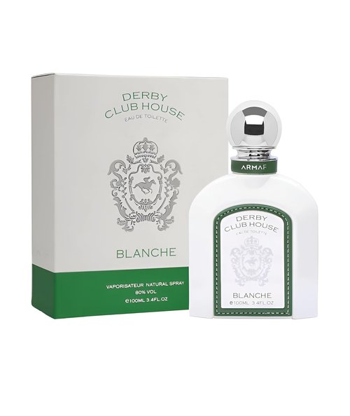 Armaf Derby Club House Blanche Eau de Toilette Spray - 3.4 Ounce | Fresh & Elegant Fragrance for Men