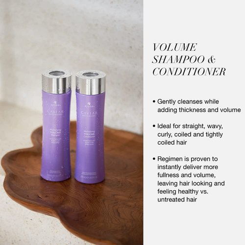 Alterna CAVIAR Anti-Aging Volume Shampoo - Boosts Thickness for Fine, Limp Hair | Sulfate Free