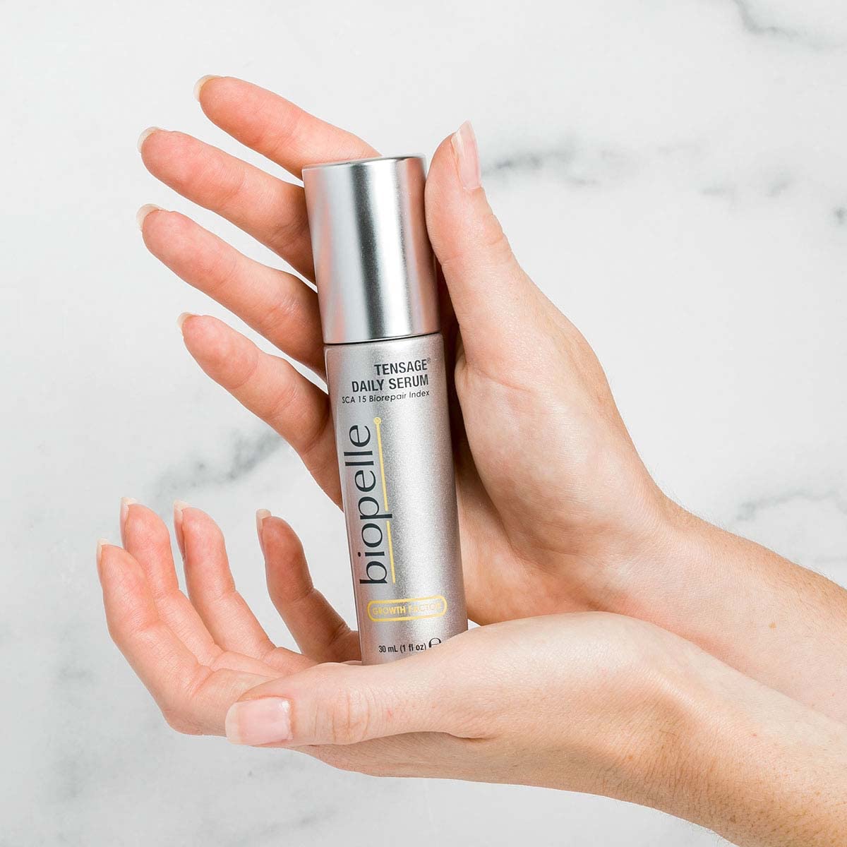 Biopelle Tensage Growth Factor Serum - Anti-Aging Snail Mucin with Niacinamide & Hyaluronic Acid | 1 Oz