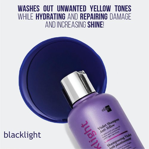 Oligo Professionnel Blacklight Violet Shampoo - Sulfate-Free & Vegan Formula for Blondes - 8.5oz