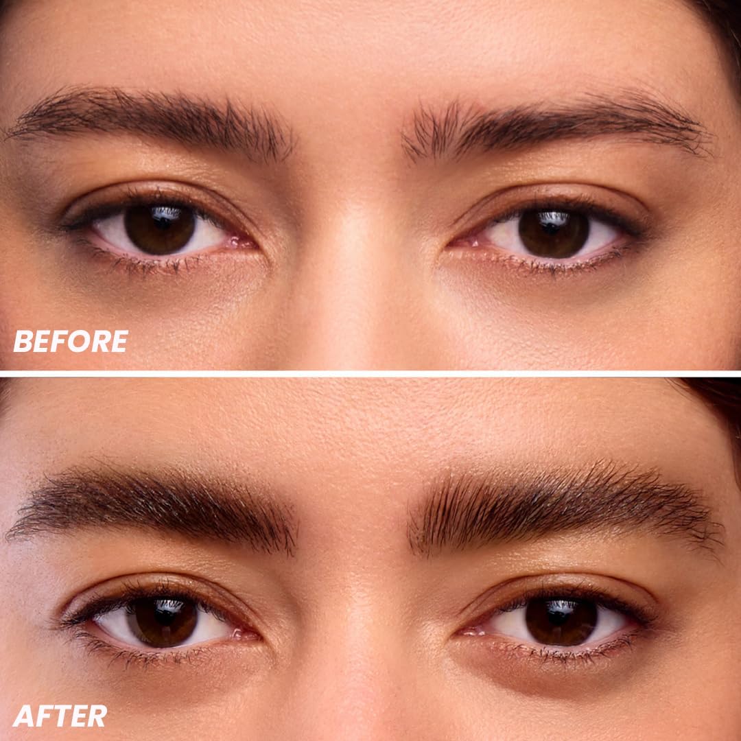 Wonderskin Brow Stain & Go Masque - Long Lasting, Transfer Proof Eyebrow Tint in Dark Brunette
