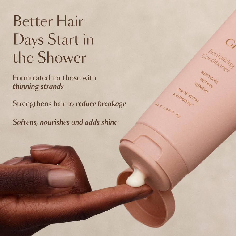 VEGAMOUR GRO Revitalizing Conditioner - Smooth, Strengthen & Add Shine to Thinning Hair | Vegan & Cruelty-Free