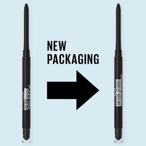 Maybelline Tattoo Studio Waterproof Gel Eyeliner - Blendable & Smudge Resistant, 36HR Wear, Expressotini (Smokey Brown)
