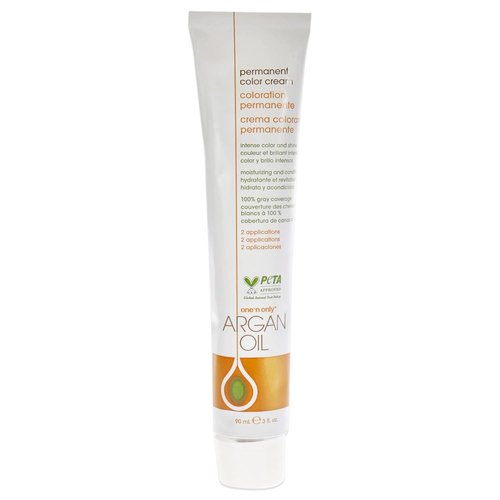 One N' Only Permanent Hair Color - Argan Oil Infused Hair Dye for Rich Color & Gray Coverage - 7N Medium Natural Blonde (3 oz)