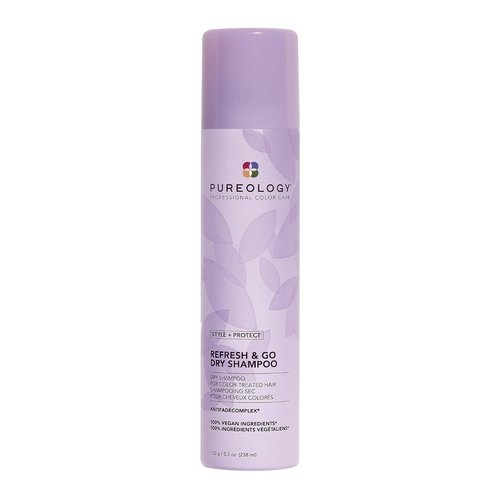 Pureology Style + Protect Refresh & Go Dry Shampoo - Volumizing, Silicone-Free Formula for Oily, Color-Treated Hair