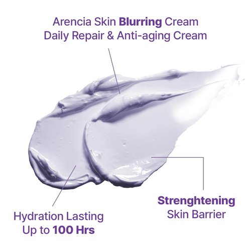 ARENCIA Hyssop Blurring Cream - Intense Collagen Face Moisturizer & Night Repair for Anti-Aging | 1oz