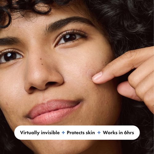 Mighty Patch™ Invisible+ Acne Pimple Patches - Ultra Thin Hydrocolloid Stickers for Face (24 Medium, 15 Small)