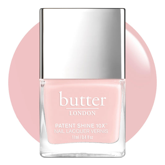 butter LONDON Patent Shine 10X Nail Lacquer, Gel-Like Finish, Chip-Resistant Formula, 10-Free Formula, Cruelty-Free, Polymer Technology, Piece of Cake, 0.4 fl oz