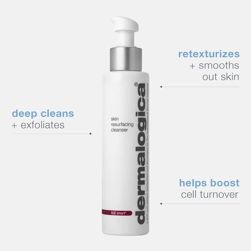 Dermalogica Skin Resurfacing Cleanser - Dual-Action Anti-Aging Exfoliating Face Wash - Smooth Skin with Lactic Acid
