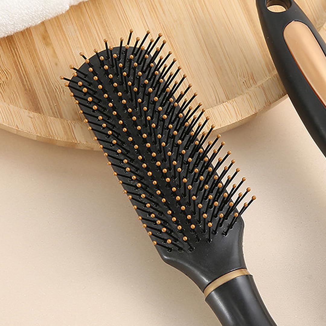 Skiennix Anti-Static Detangler Hair Brush - Perfect for All Hair Types | Rectangle Design for Easy Styling
