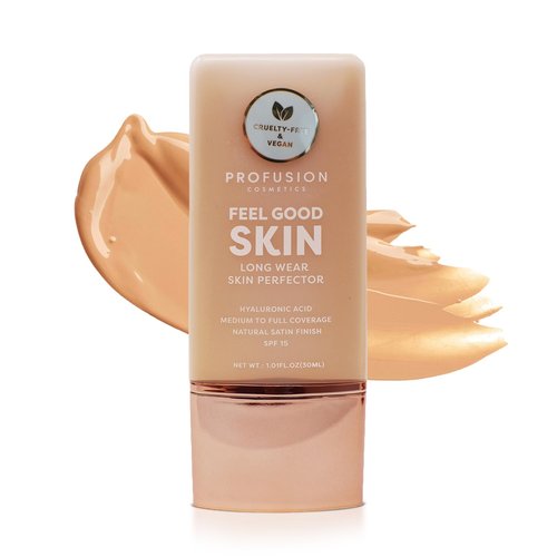 Profusion Cosmetics Lightweight Liquid Foundation - Flawless Radiance, Breathable Vegan Makeup | Light 1