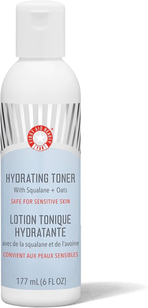 First Aid Beauty - Hydrating Toner with Squalane & Oats | Calming Formula for Sensitive Skin, 6 oz