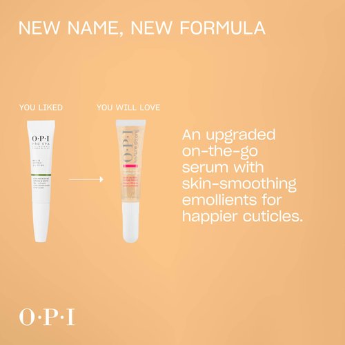 OPI Nature Strong Nails & Skin - Good as Gold Cuticle Serum | Hydrating Gel Serum to Soften & Sooth Cuticles On-The-Go | Enriched with Skin-Smoothing Emollients | 0.24 Fl Oz | 7 mL