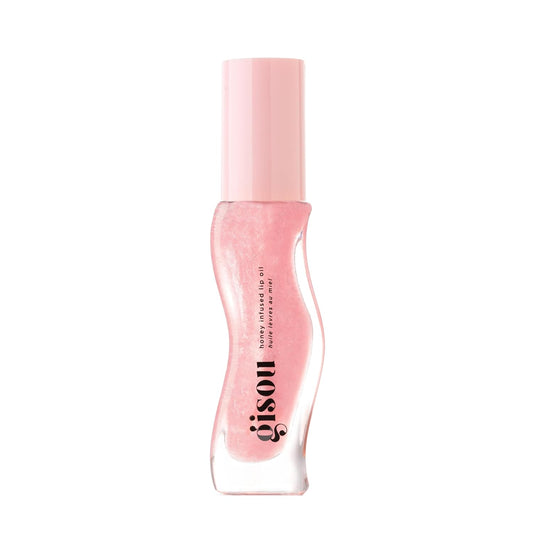 Gisou Honey Infused Lip Oil - Hydrating Glossy Formula with Mirsalehi Honey & Jojoba Oil | Watermelon Sugar, 0.27 Fl Oz