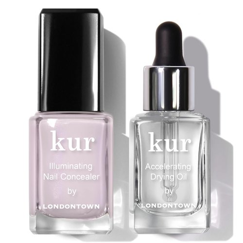 LONDONTOWN Perfect In A Pinch - Pink Nail Concealer & Accelerating Drying Oil Set | 0.40 Fl Oz