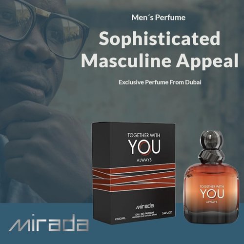 MIRADA Men's Eau de Parfum - 3.4 FL. Oz | Invigorating Fragrance with Pink Pepper & Vanilla Notes