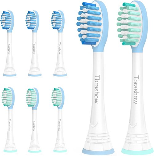 Philips Sonicare Replacement Toothbrush Heads - Compatible with 2 Series, 3 Series, DiamondClean | 8-Pack for Optimal Gum Health