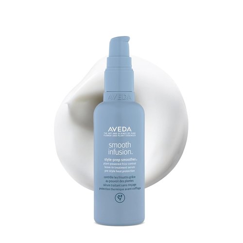 Aveda Smooth Infusion Style-Prep Smoother - Leave-In Anti-Frizz Serum | 72-Hour Frizz Control & Heat Protection | 98% Naturally Derived