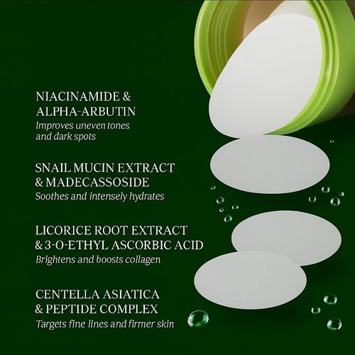 LARA Skin Cell Renewal Toning Pads - 100-Count Hypoallergenic Collagen Face Pads for Dark Spot Removal