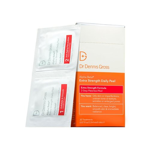 Dr. Dennis Gross Alpha Beta Daily Peel - Extra Strength for Oily Skin, Uneven Tone & Wrinkles (30 Treatments)
