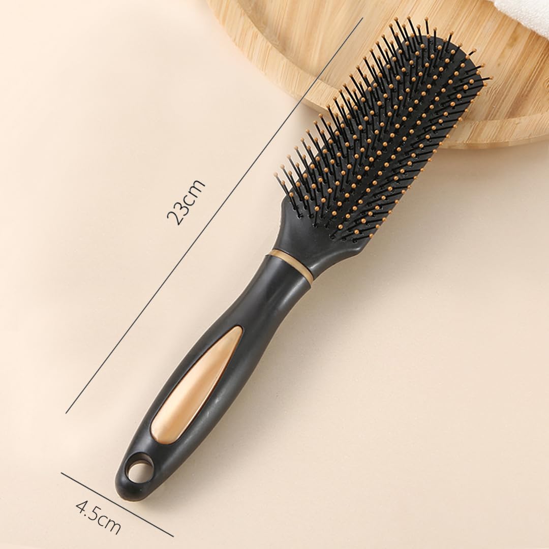 Skiennix Anti-Static Detangler Hair Brush - Perfect for All Hair Types | Rectangle Design for Easy Styling