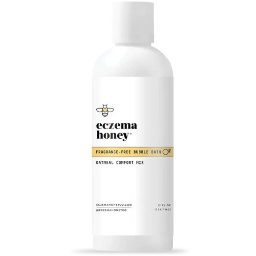 ECZEMA HONEY Oatmeal Comfort Bubble Bath - Fragrance-Free Moisturizing Soak for Sensitive Skin (12 Oz)