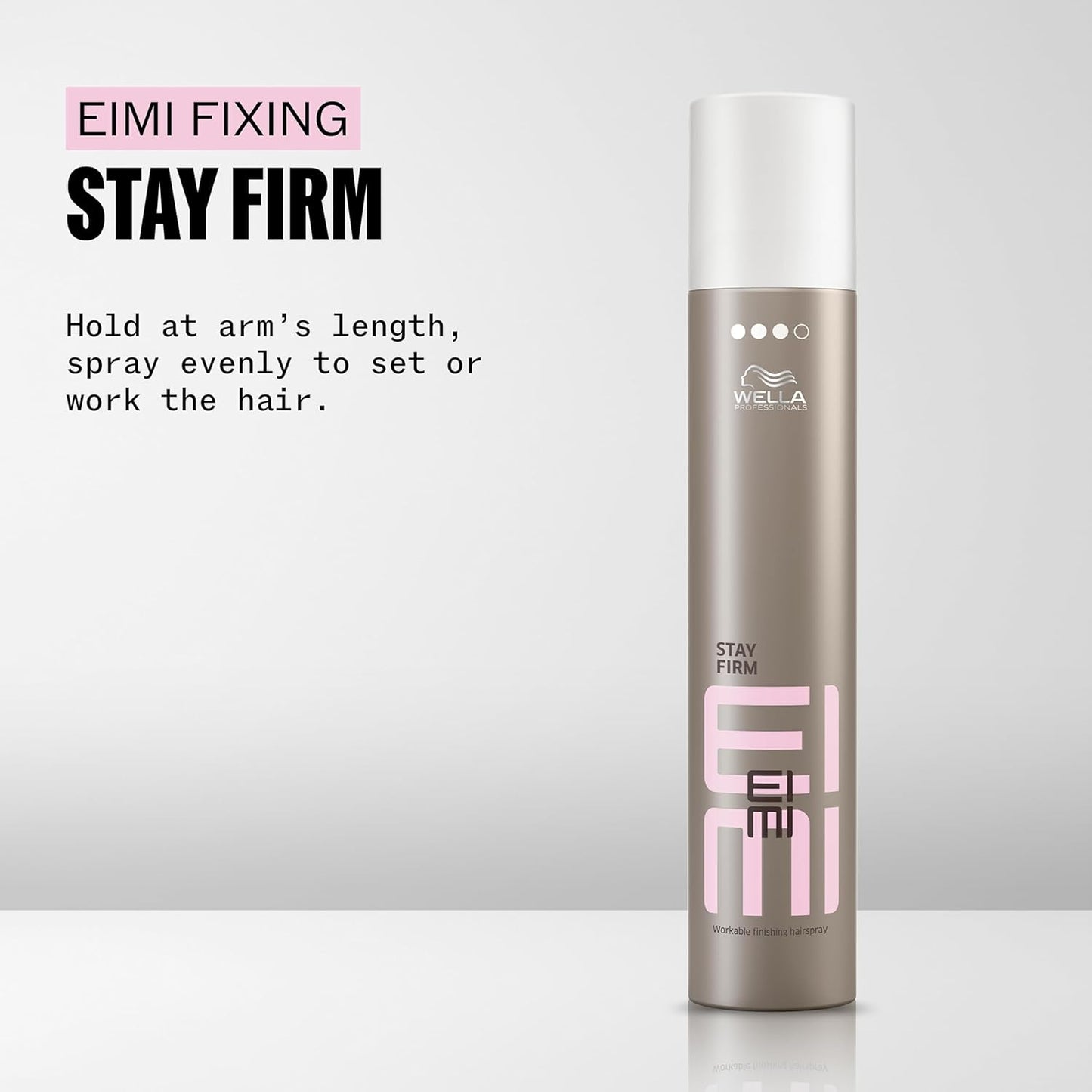 Wella Professionals EIMI Stay Firm Hairspray - 24H Firm Hold, Fast Drying & Humidity Resistant | 9 Oz