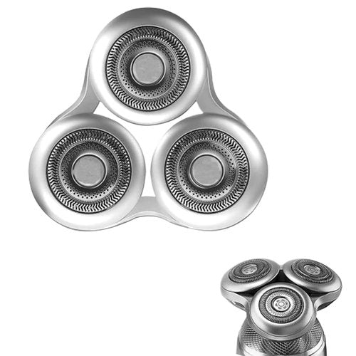 Philips Norelco SH98 Replacement Shaver Heads - Compatible with S9000 Prestige Razors | Silver, 1 Head & Brush