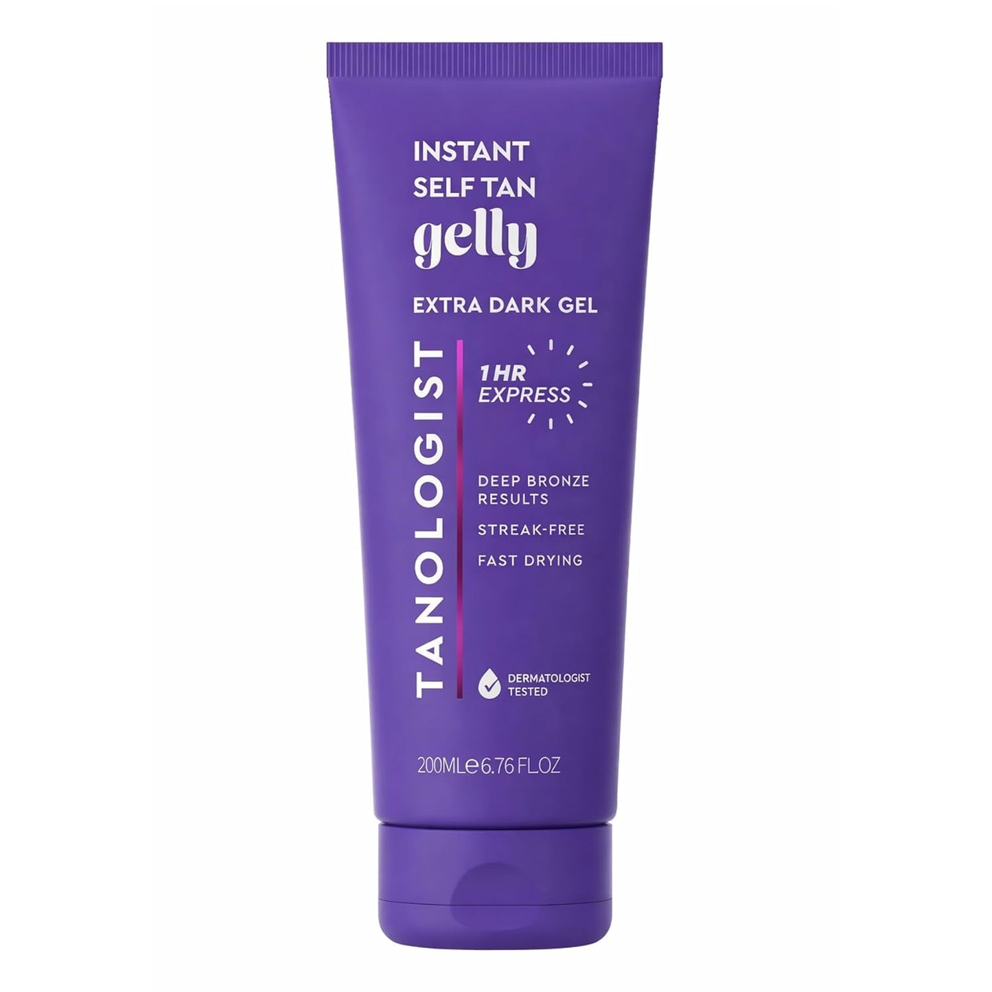 Tanologist Express Self Tan Gel - Extra Dark Formula for Deep, Natural Glow | 6.76 fl. oz (200 ml)