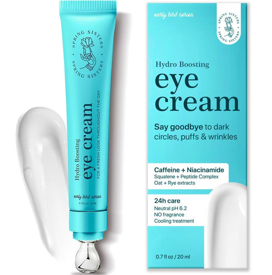 Skiennix Under Eye Cream - Caffeine Anti-Aging Brightener with Niacinamide & Squalane | Puffiness Relief