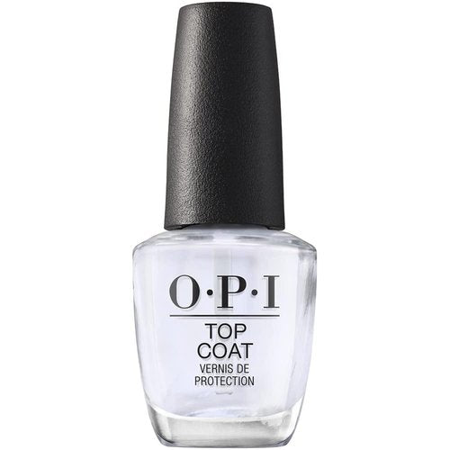 OPI Nail Lacquer Top Coat - Clear Polish for High Shine & Long-Lasting Protection | Quick Drying, Chip Resistant
