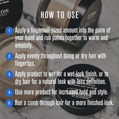 Baxter of California Clay Pomade - Strong Hold Matte Hair Clay for Men | Texturizing & Thickening, 2 Oz