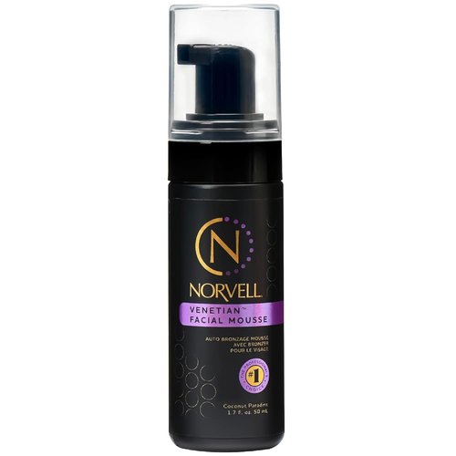Norvell Venetian Sunless Facial Self Tanner Mousse - Instant Natural Glow, Streak-Free, 1.7 Fl Oz